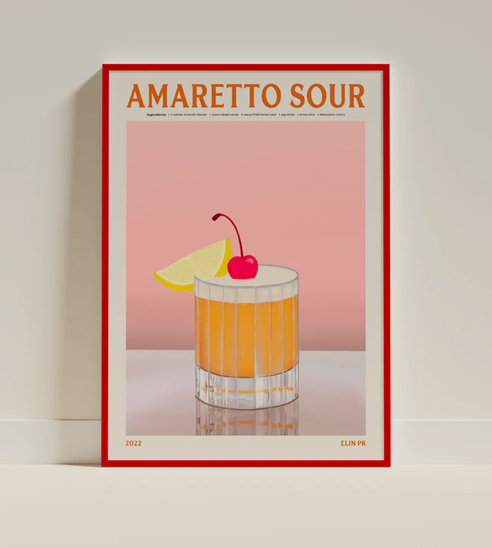 Elin PK Amaretto Sour Drink Poster
