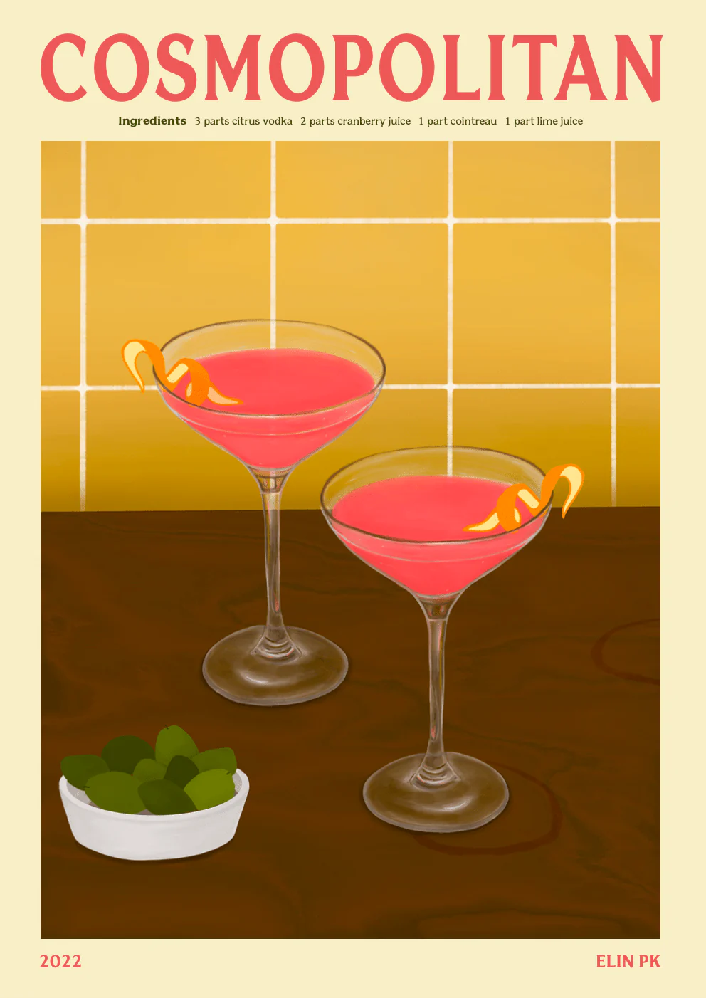 Elin PK Cosmopolitan II Drink Poster - Image 2