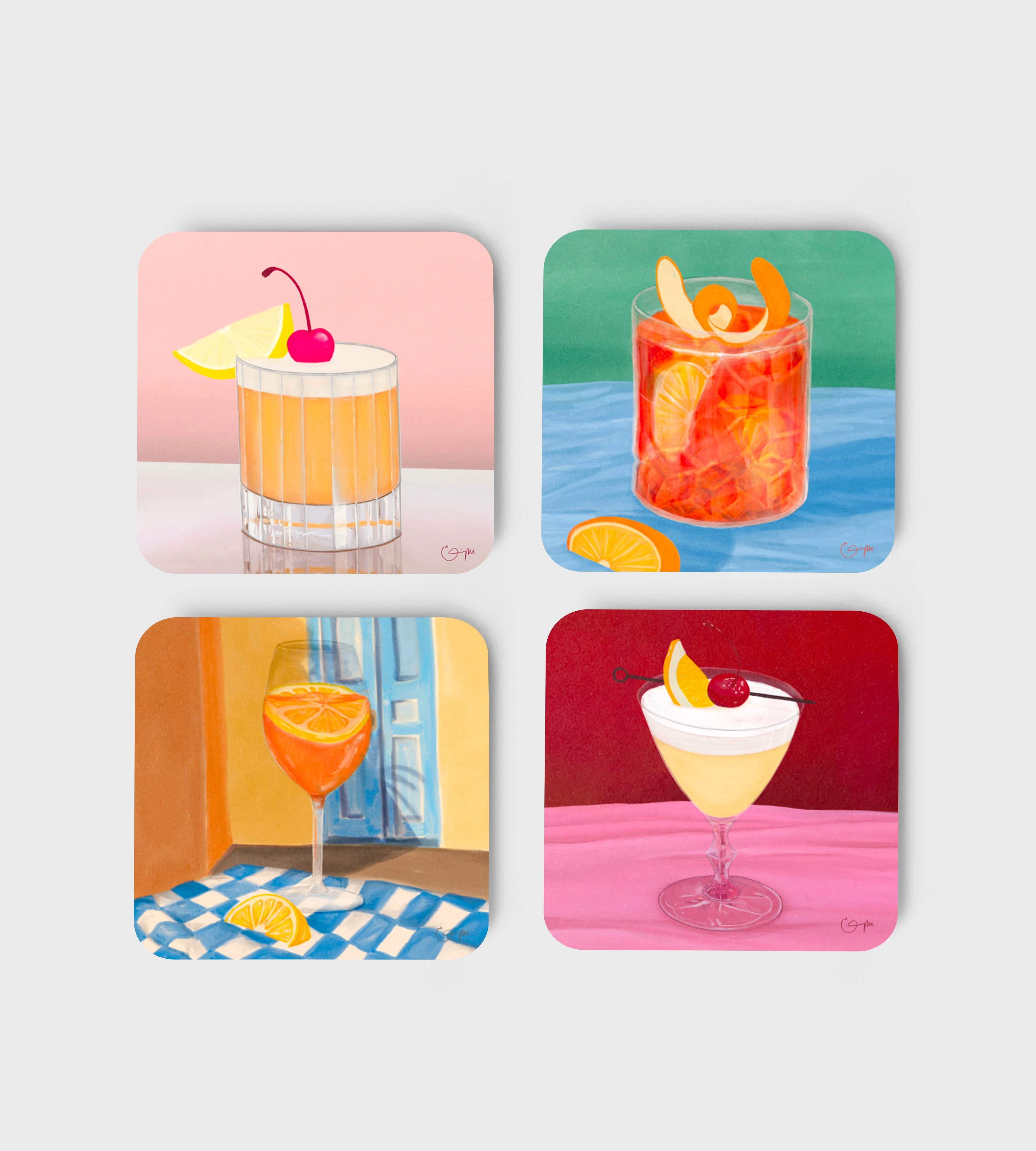 Elin PK Coasters 4-pack mixed