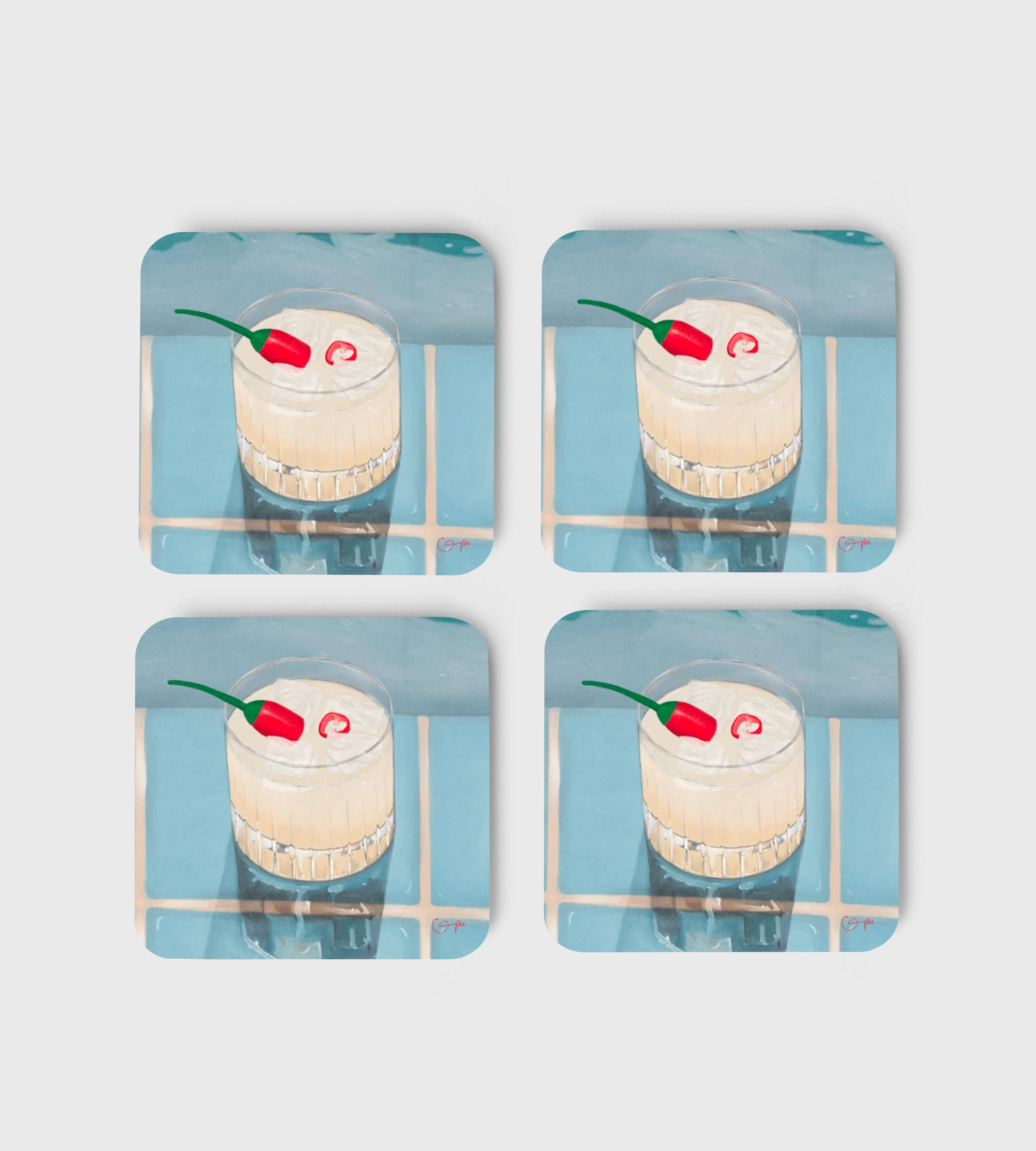 Elin PK Coasters 4-pack Picante
