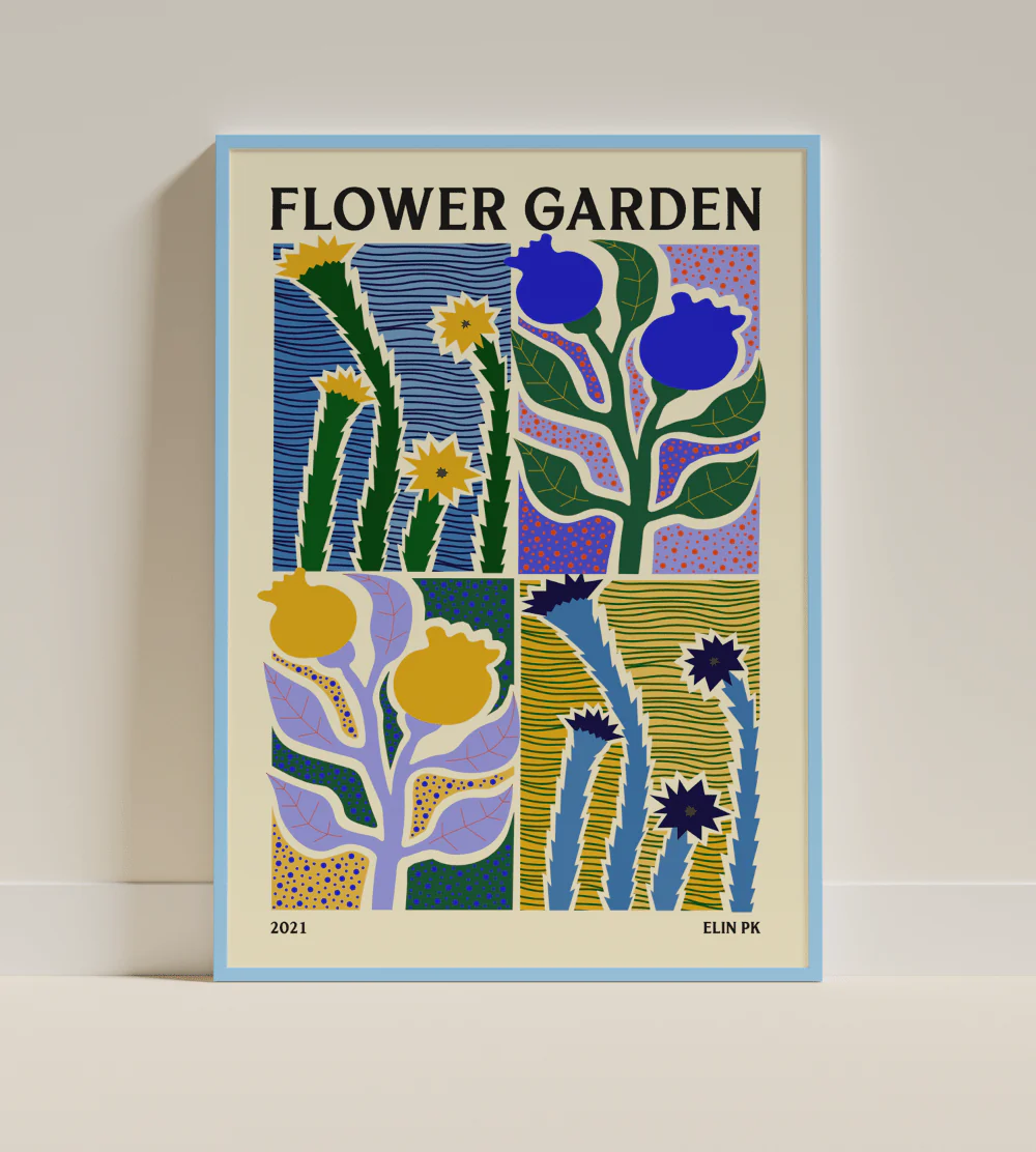 Elin PK "Flower garden" Poster