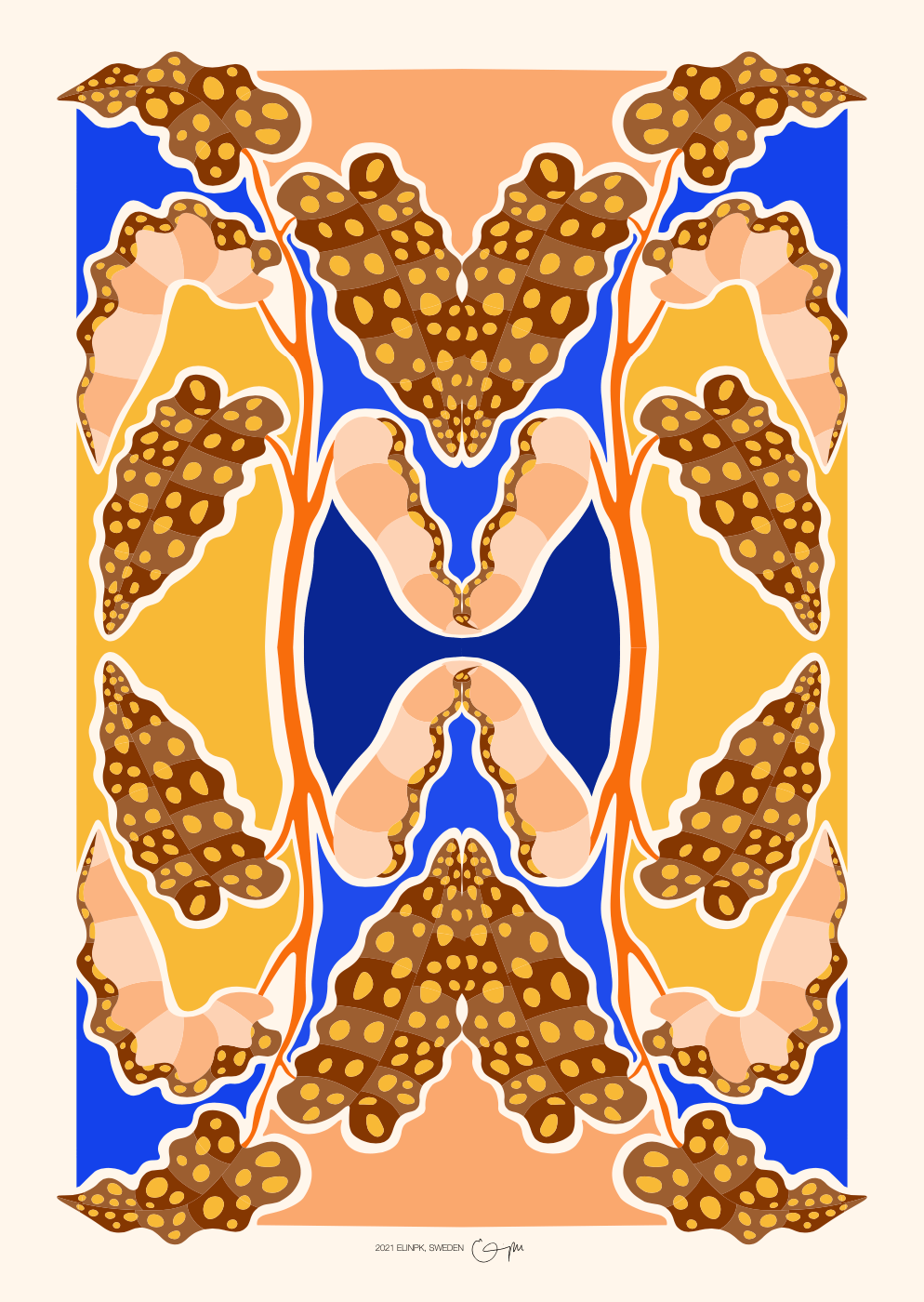 Elin PK "Trout Begonia" Poster | Beige - Image 2
