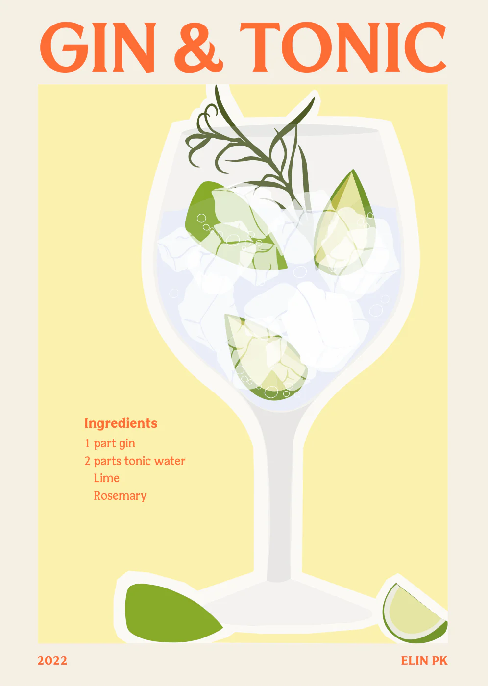 Elin PK Gin & Tonic II Poster - Image 2
