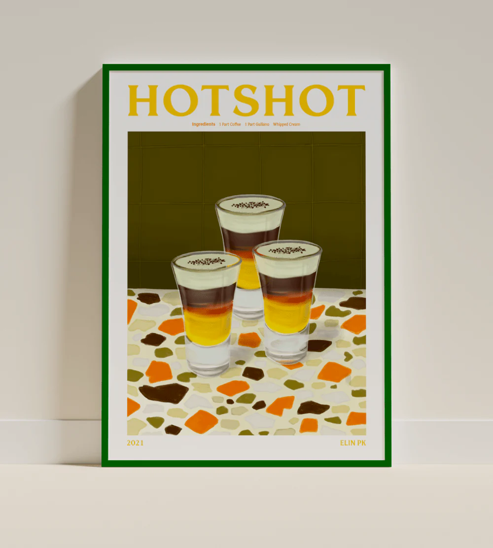 Elin PK Hotshot Drink Poster