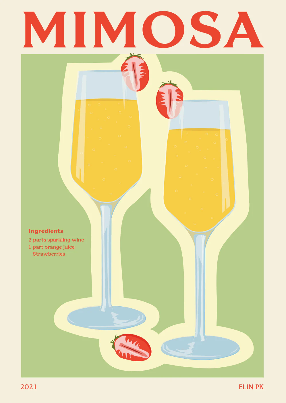 Elin PK Mimosa Drink Poster - Image 2