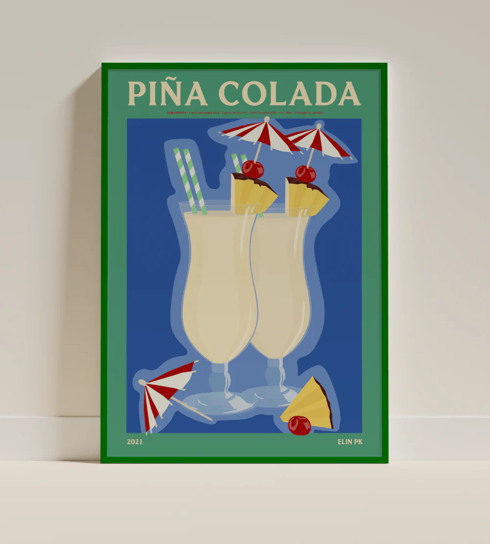 Elin PK Piña Colada II Drink Poster