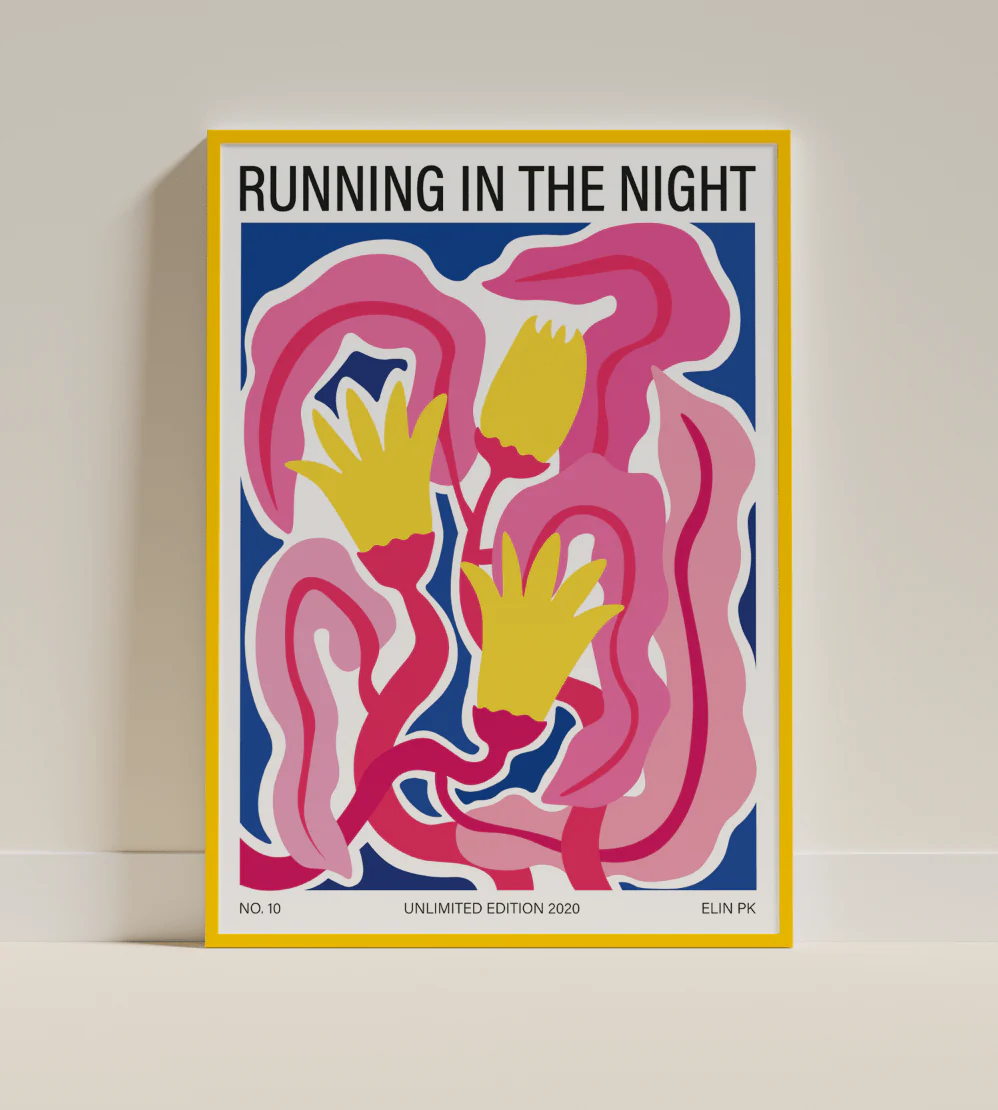 Elin PK "Running in the night" Poster