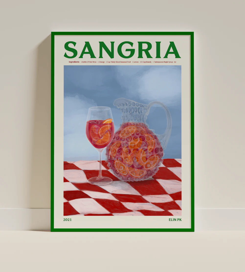 Elin PK Sangria Drink Poster