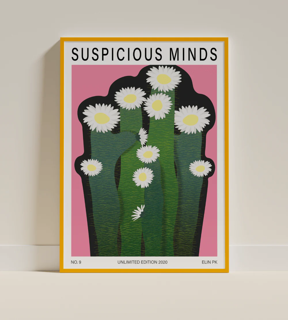 Elin PK "Suspicious minds" Poster