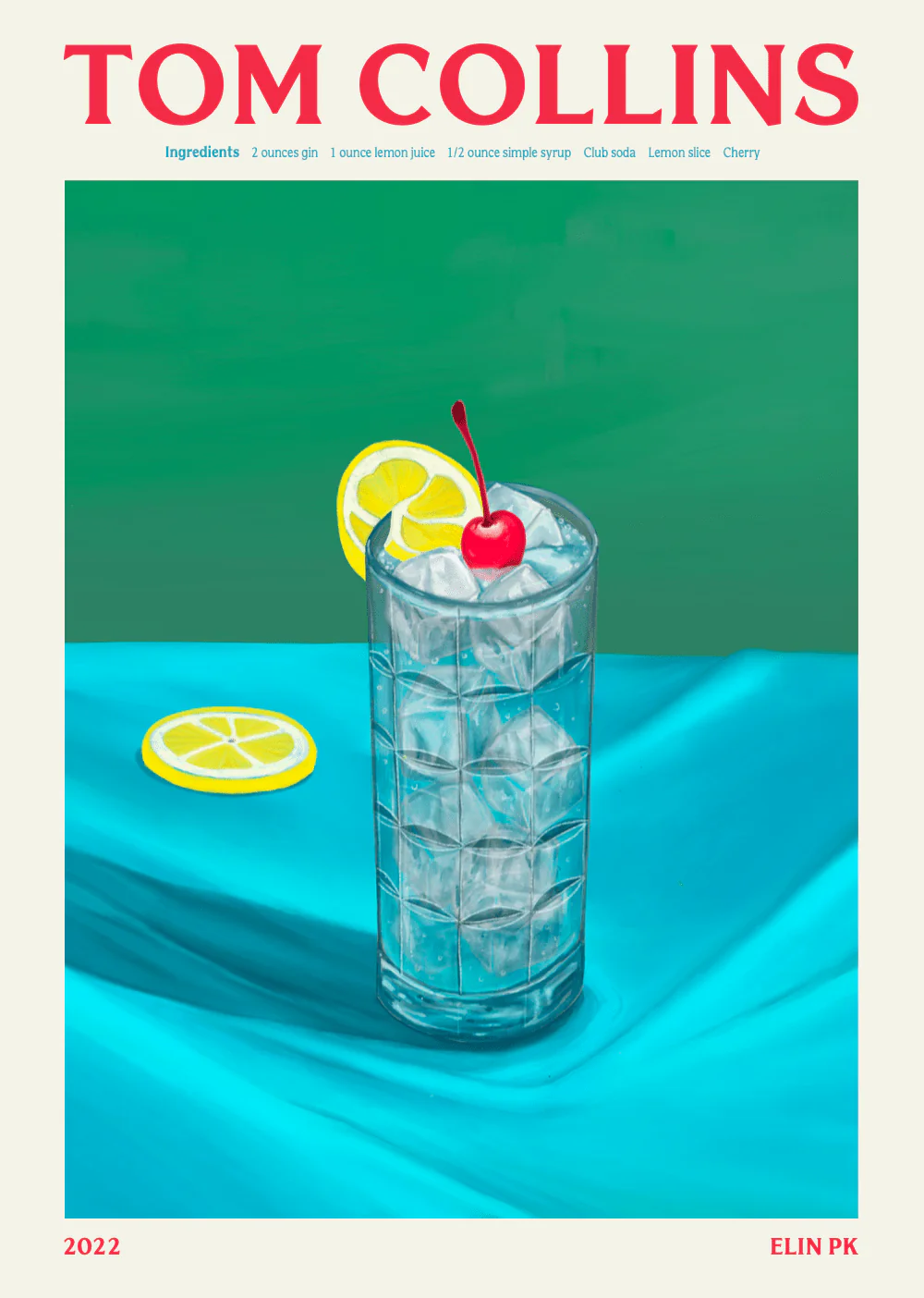 Elin PK Tom Collins Drink Poster - Image 2