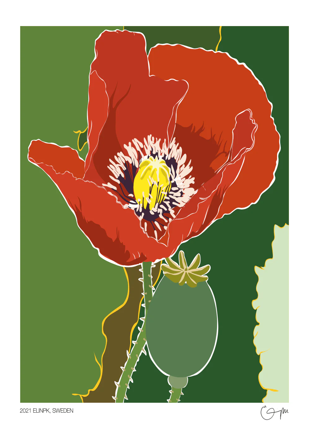 Elin PK Poppy Poster - Image 2