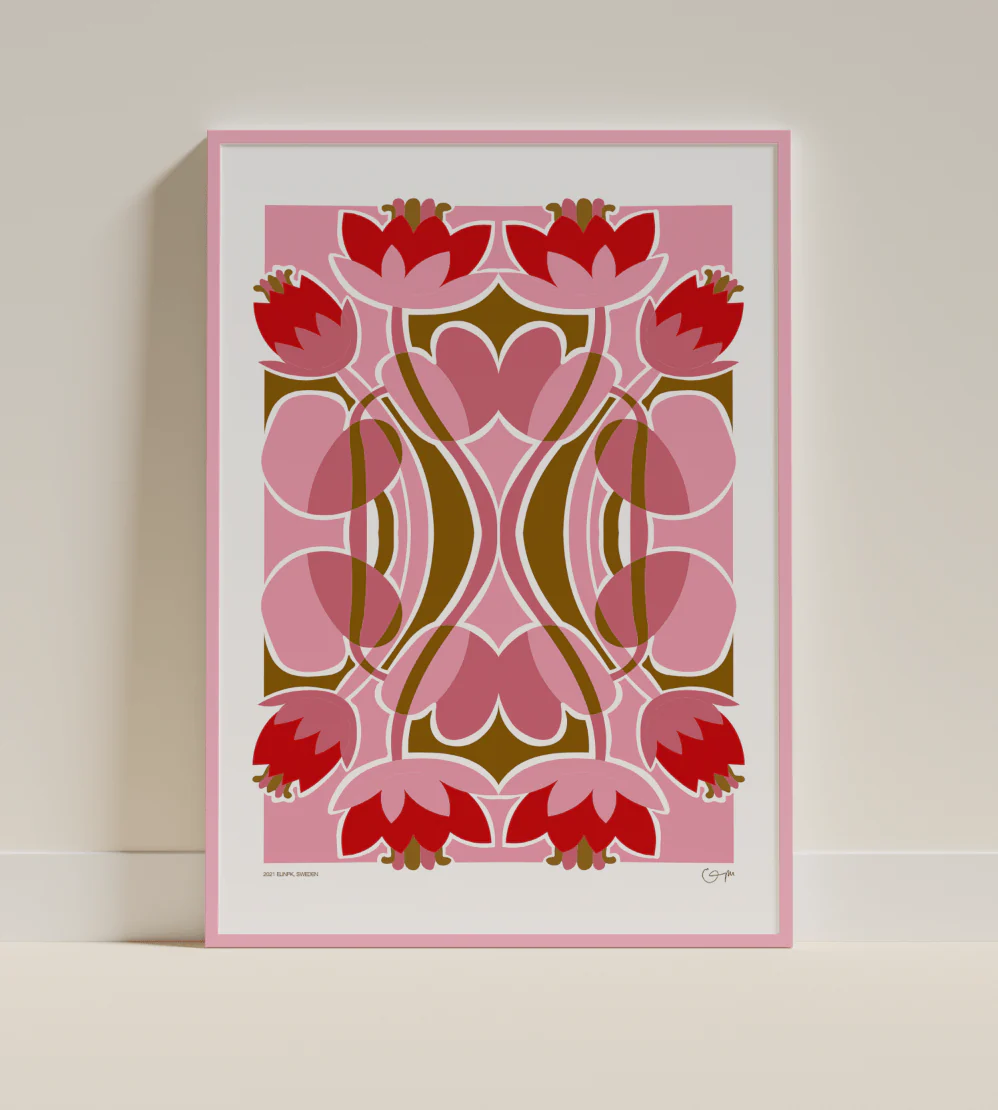 Elin PK "Water Lilies" Poster | Pink