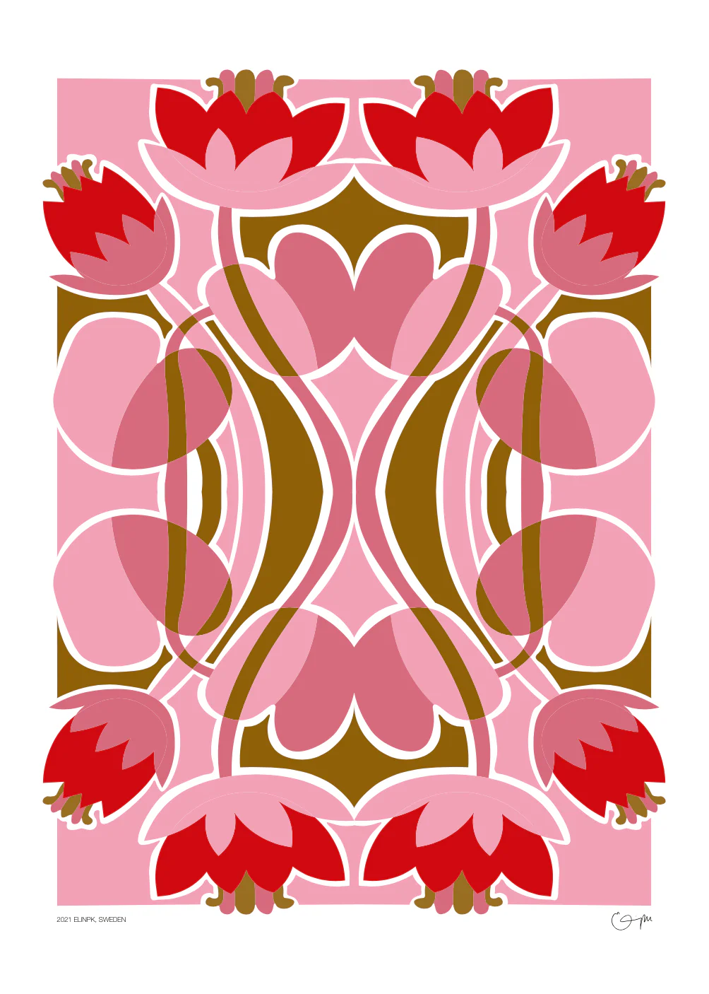 Elin PK "Water Lilies" Poster | Pink - Image 2