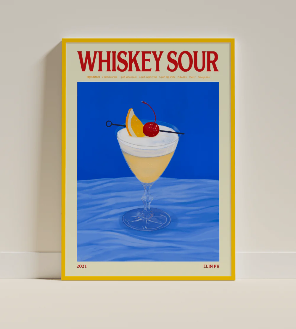 Elin PK Whiskey Sour Drink Poster