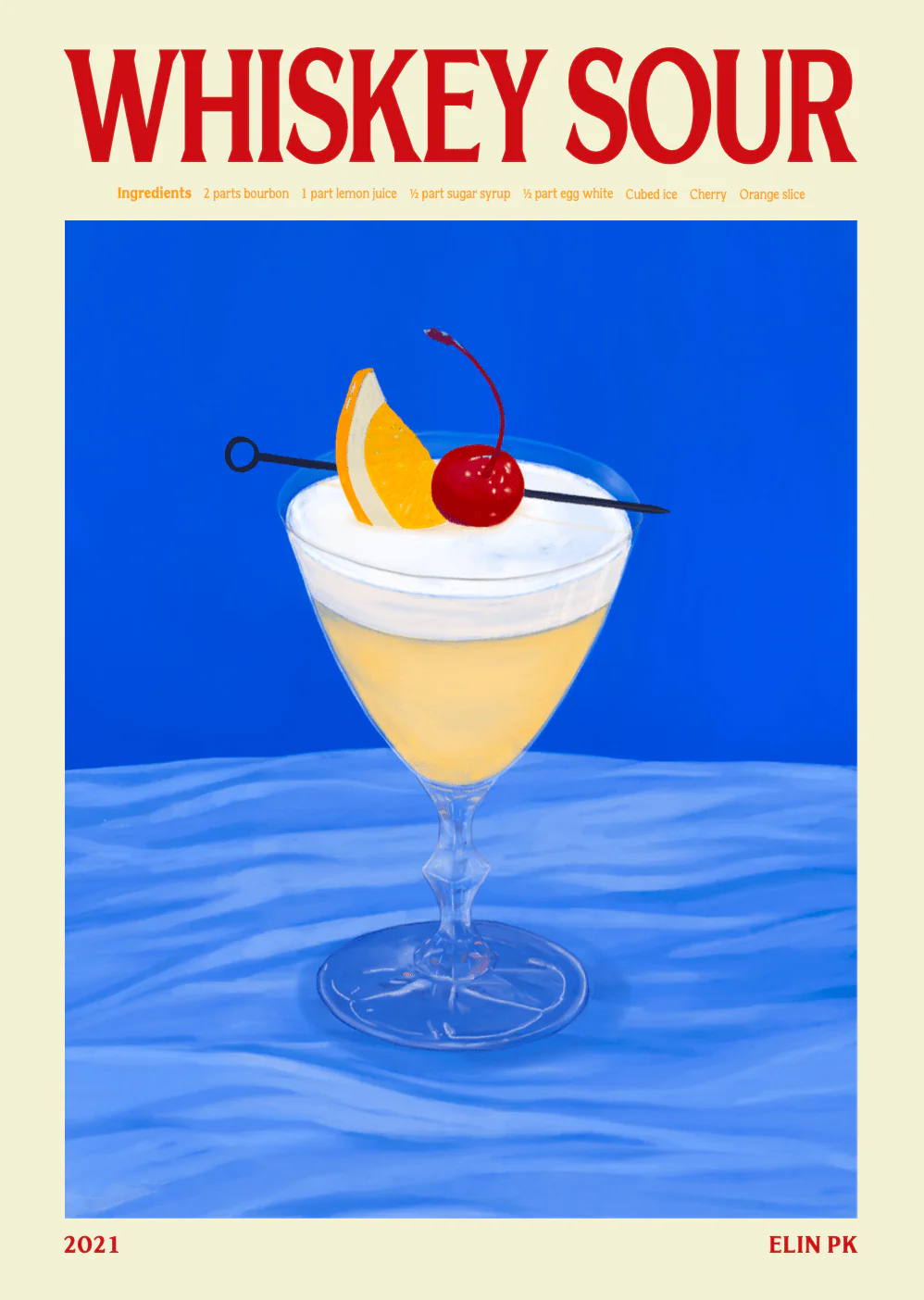 Elin PK Whiskey Sour Drink Poster - Image 2